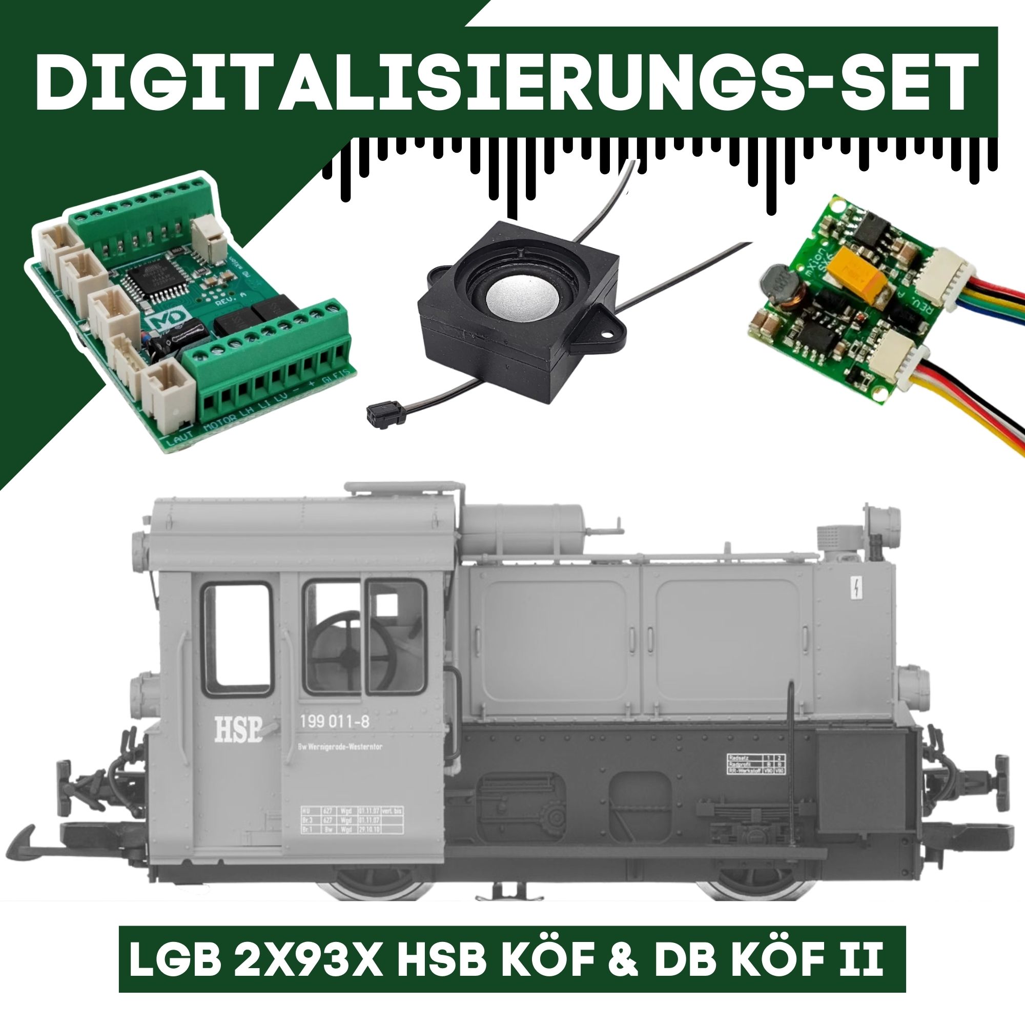 Digitalisierungsset für LGB 2x93x HSB KÖF & DB KÖF II ML-Train 81609258