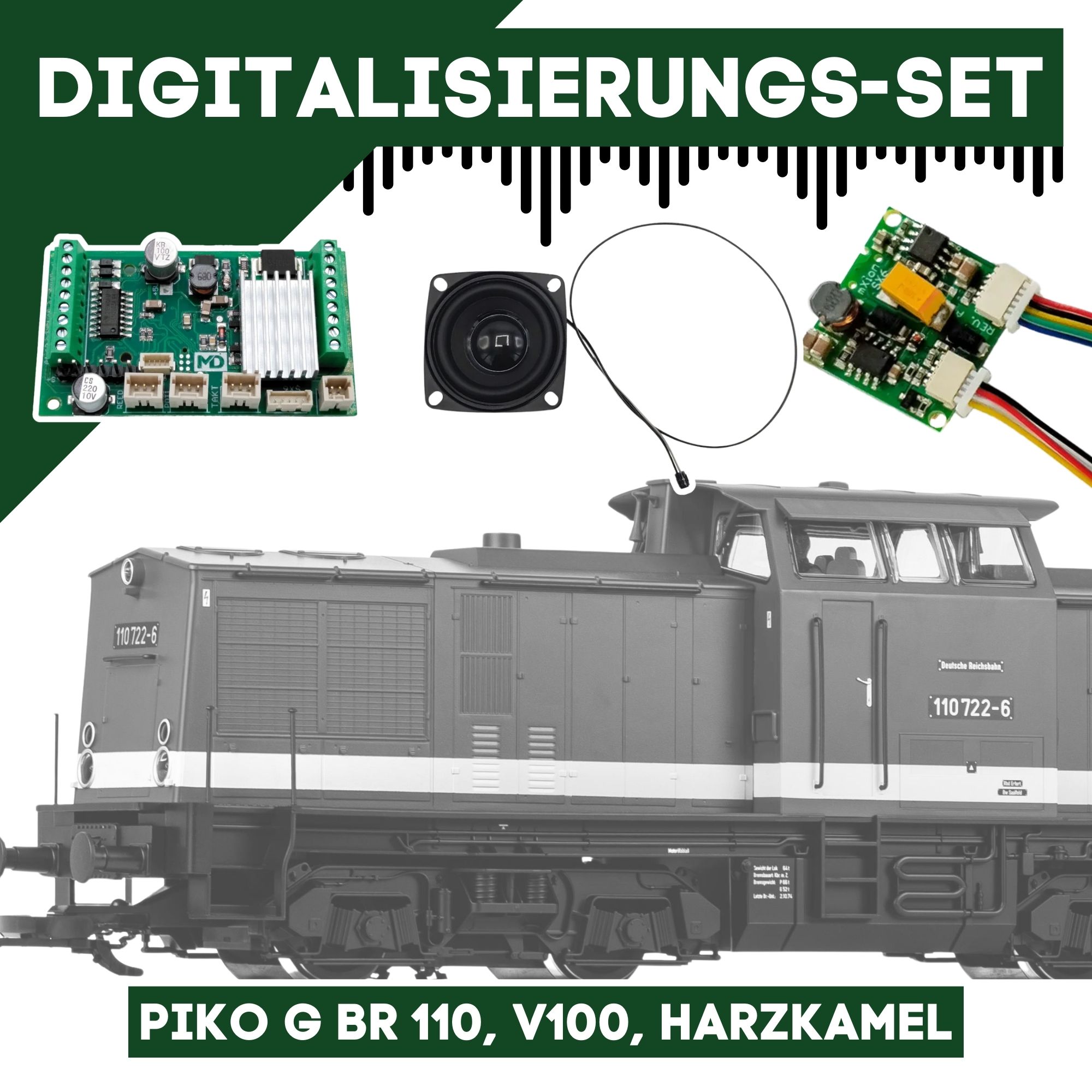 Digitalisierungsset für PIKO G BR 110, V100, Harzkamel ML-Train 81609265