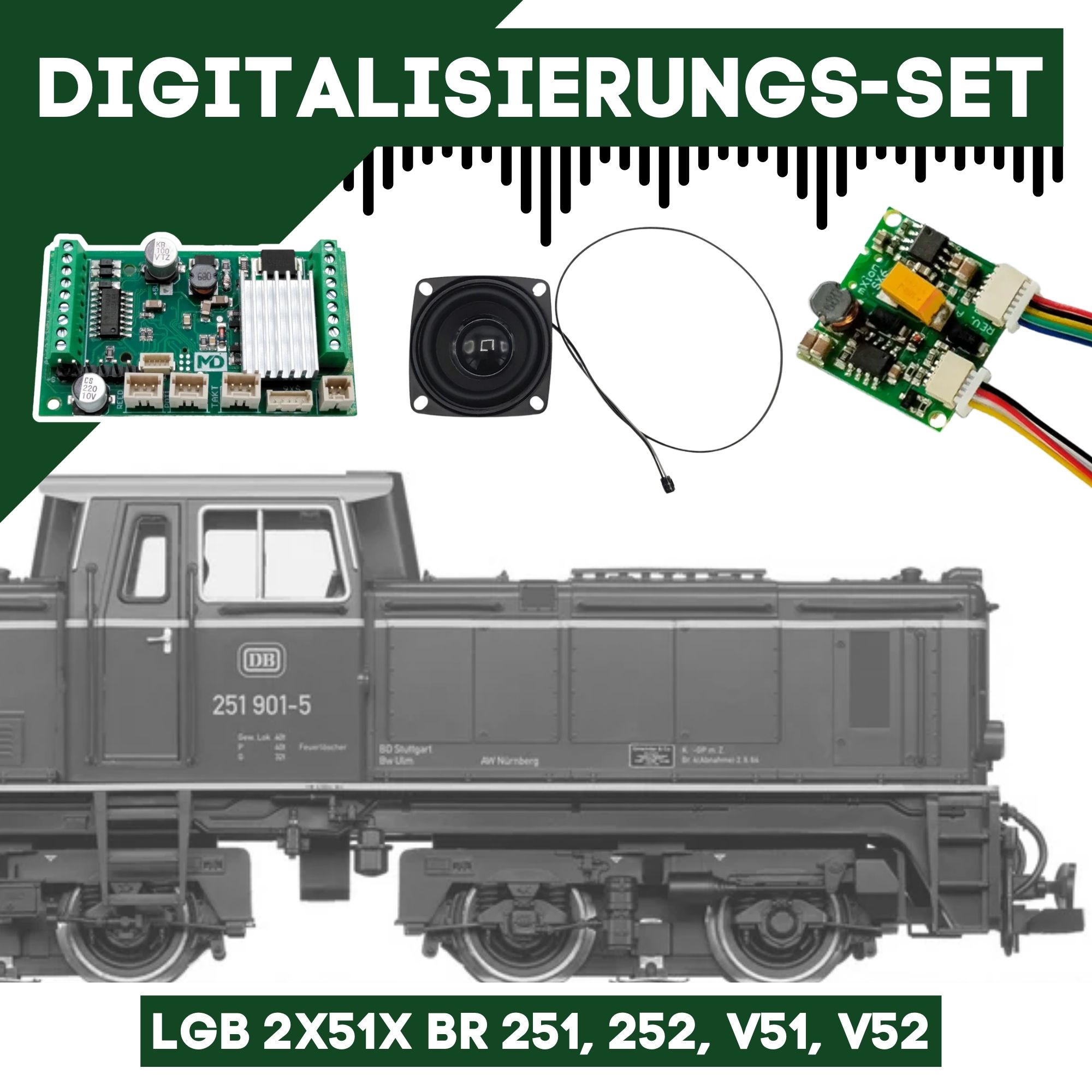 Digitalisierungsset für LGB 2x51x BR 251, 252, V51, V52 ML-Train 81609266