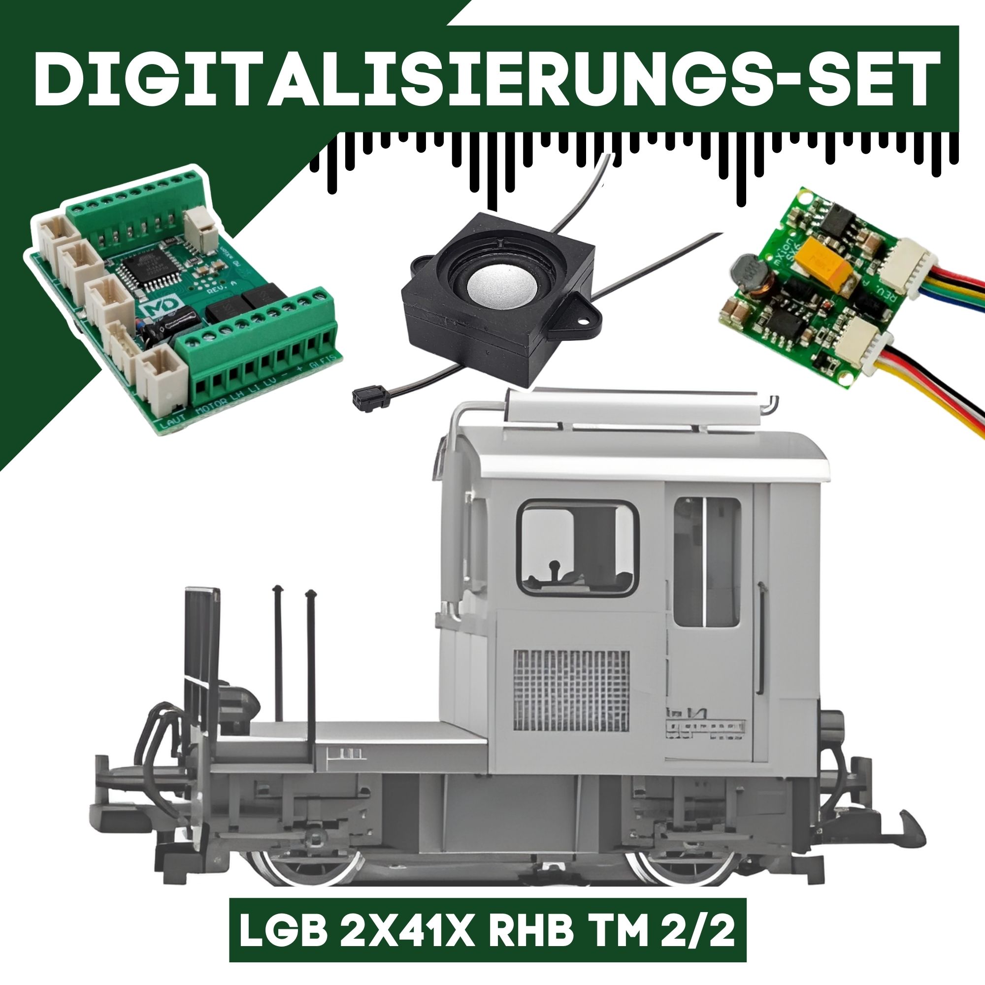 Digitalisierungsset für LGB 2x41x RhB Tm 2/2 ML-Train 81609268