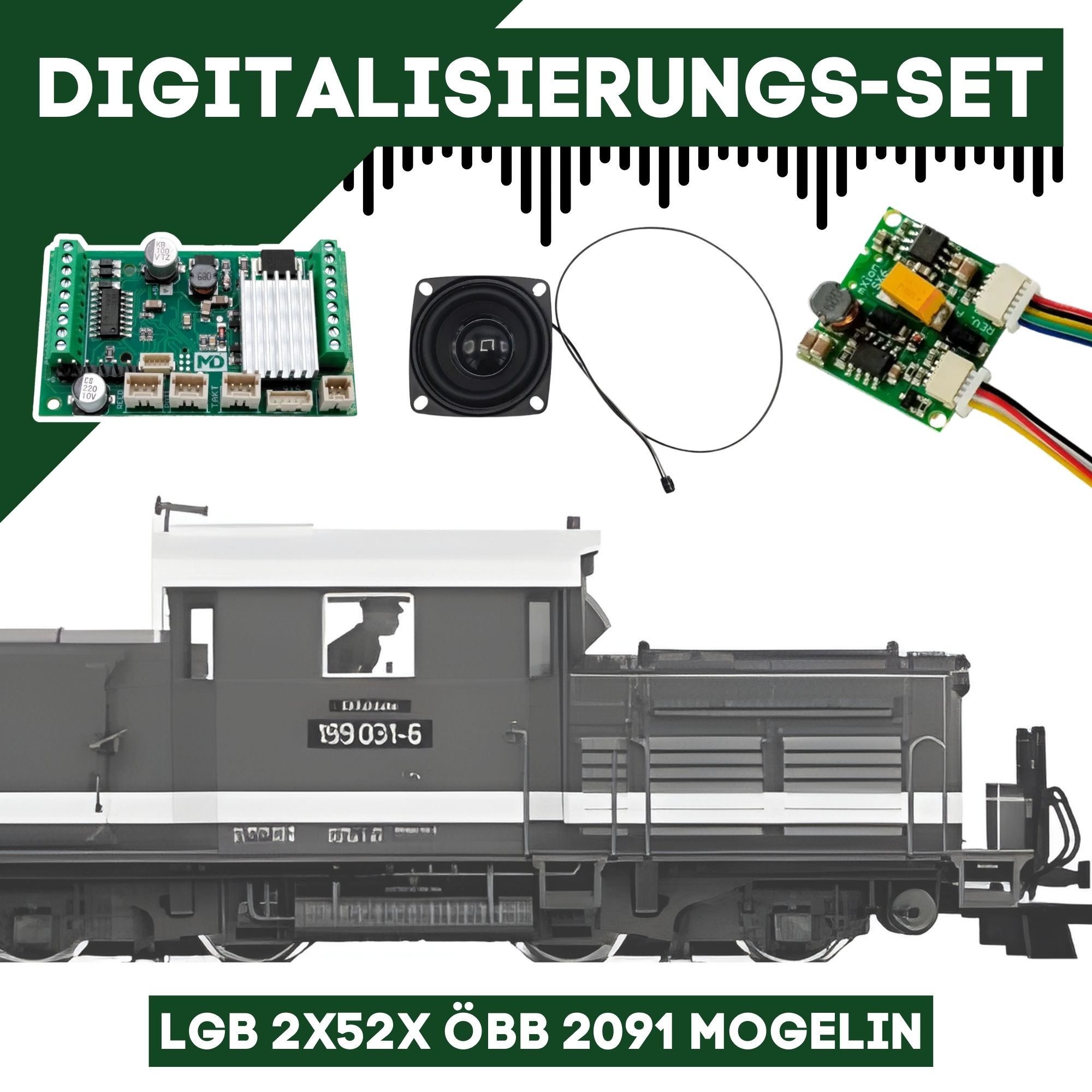 Digitalisierungsset für LGB 2x52x ÖBB 2091 Mogelin ML-Train 81609269
