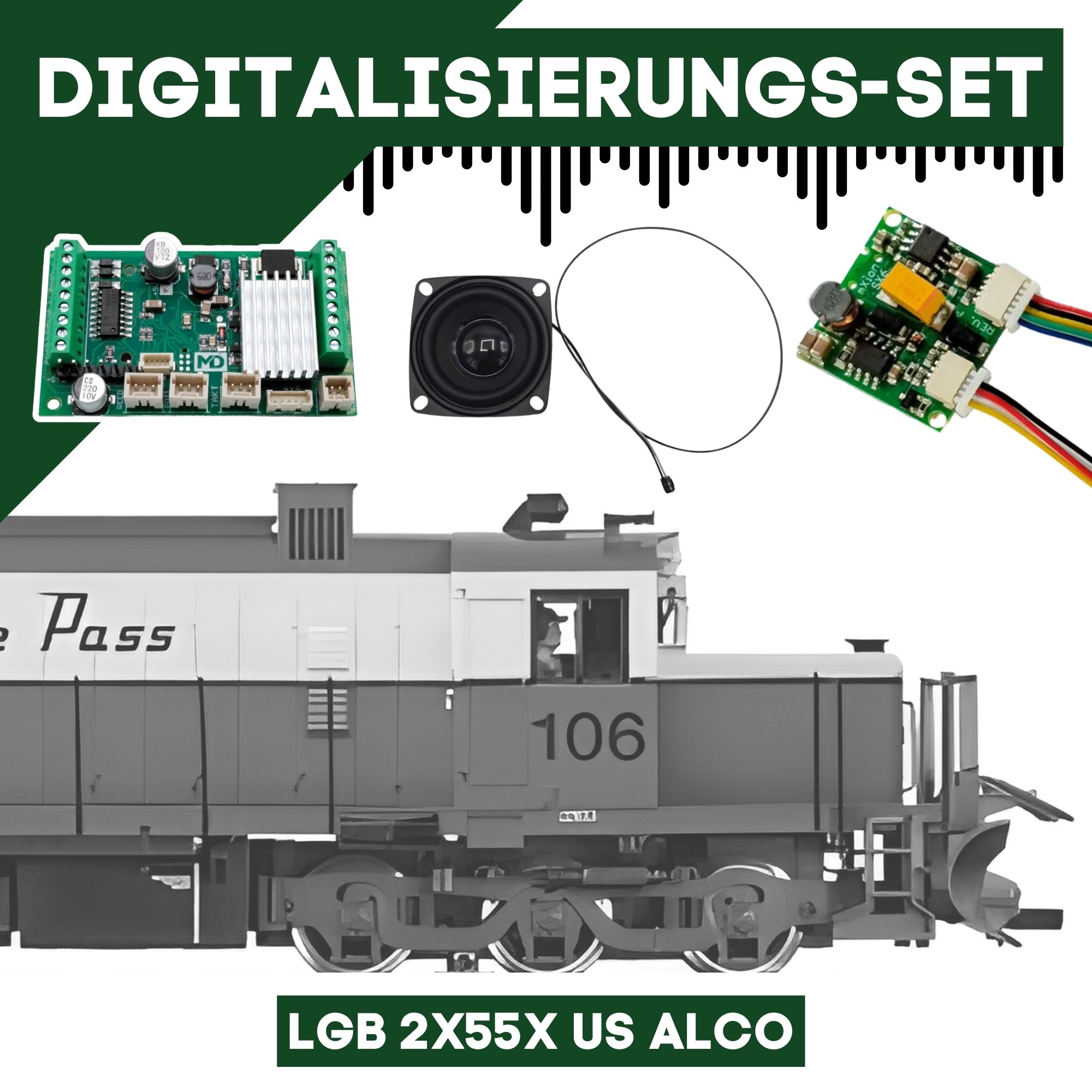Digitalisierungsset für LGB 2x55x US ALCO ML-Train 81609272