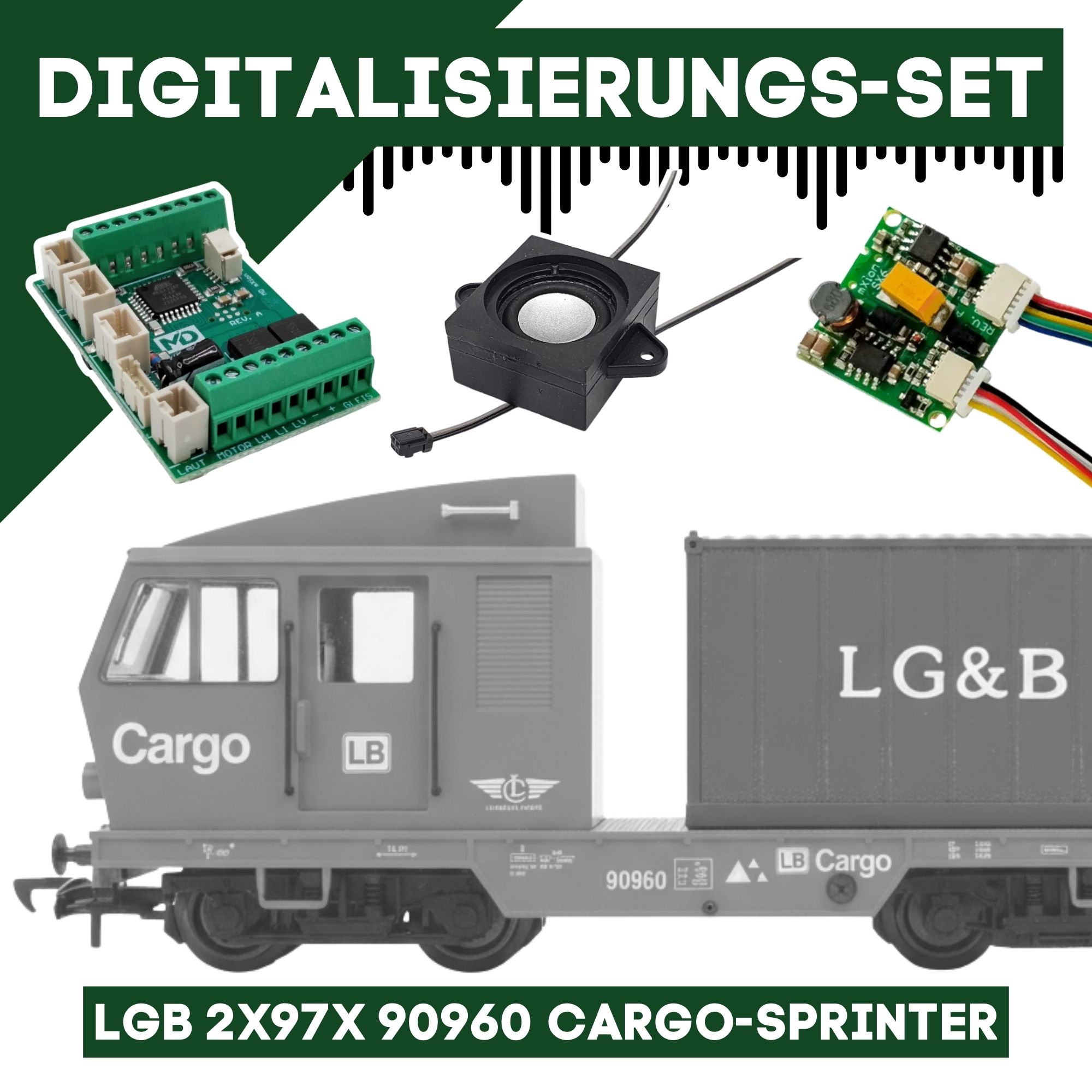 Digitalisierungsset für LGB 2x97x 90960 Cargo-Sprinter ML-Train 81609278