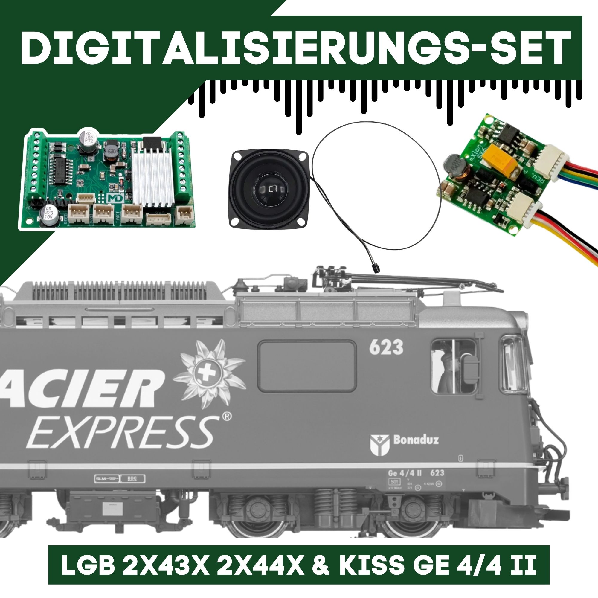 Digitalisierungsset für LGB 2x43x 2x44x & KISS Ge 4/4 II ML-Train 81609302
