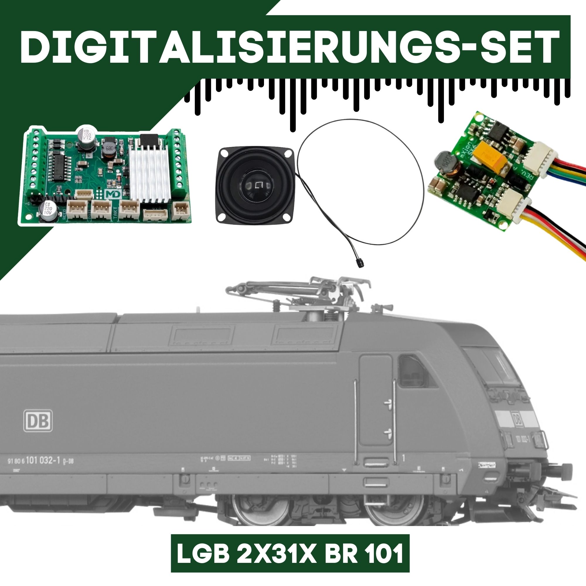 Digitalisierungsset für LGB 2x31x BR 101 ML-Train 81609358