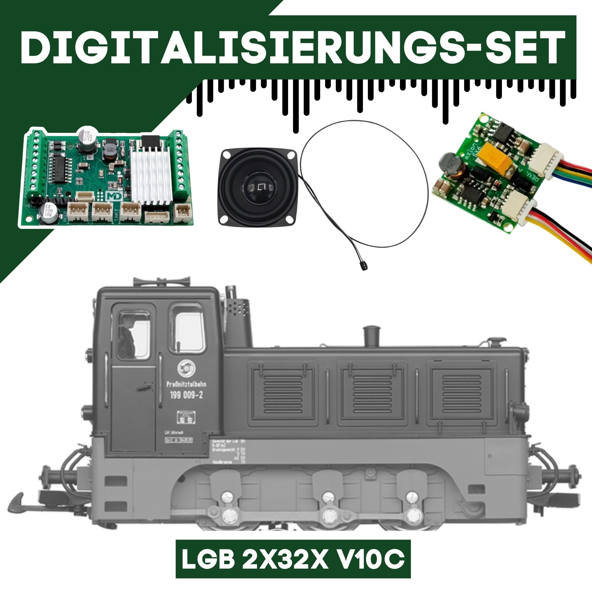 Digitalisierungsset für LGB 2x32x V10C ML-Train 81609362