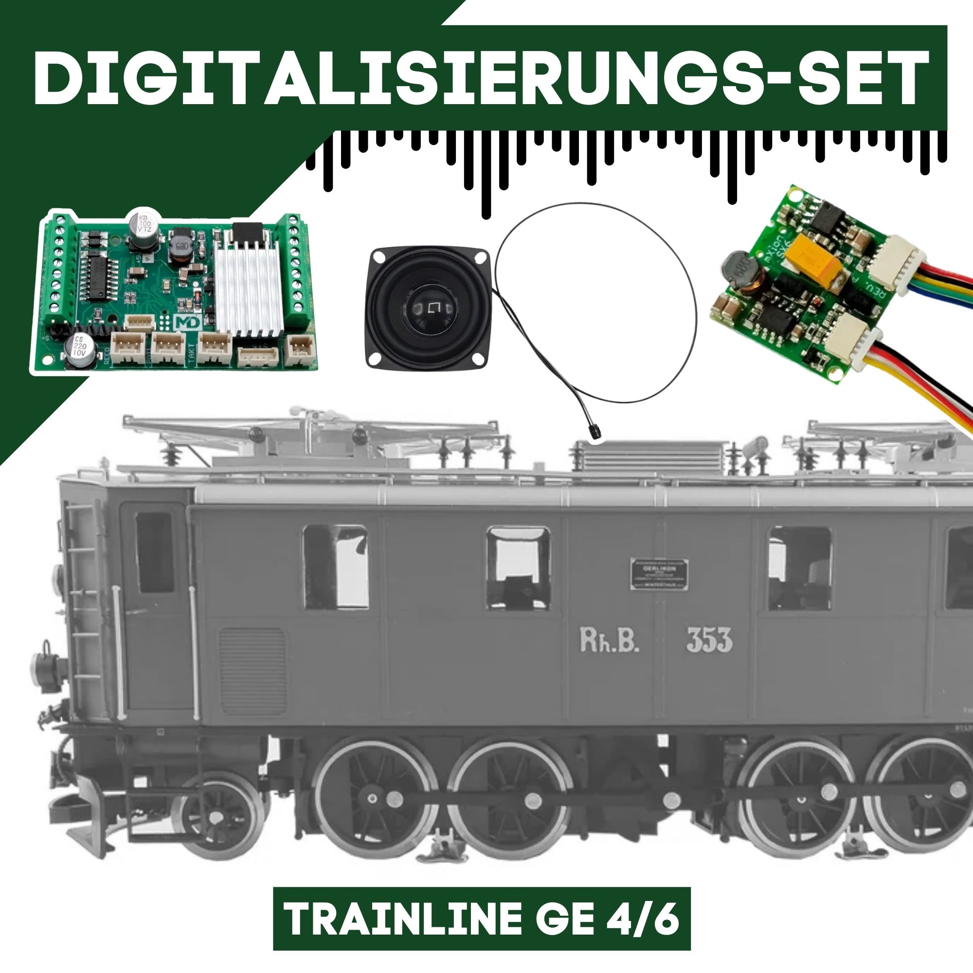 Digitalisierungsset für Trainline Ge 4/6 ML-Train 81609364