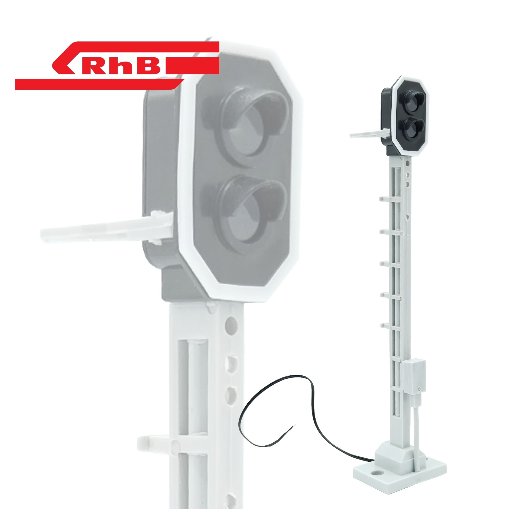 Lichtsignal Typ L 2-fach RhB für Spur G analog / digital mit Decoder ML-Train 83804606