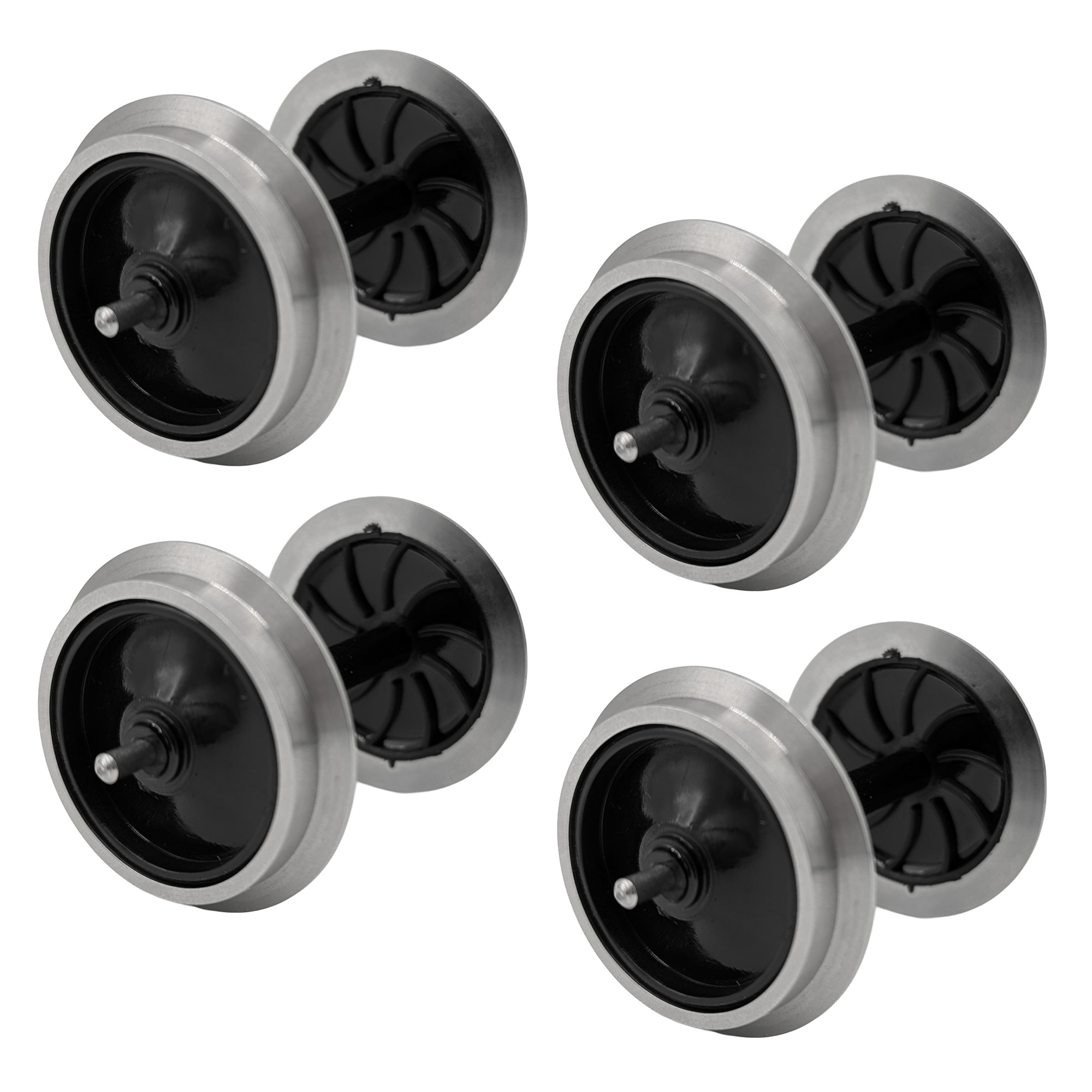 4x Vollradsatz aus Edelstahl 31 mm Spur-G ML-Train 88670124
