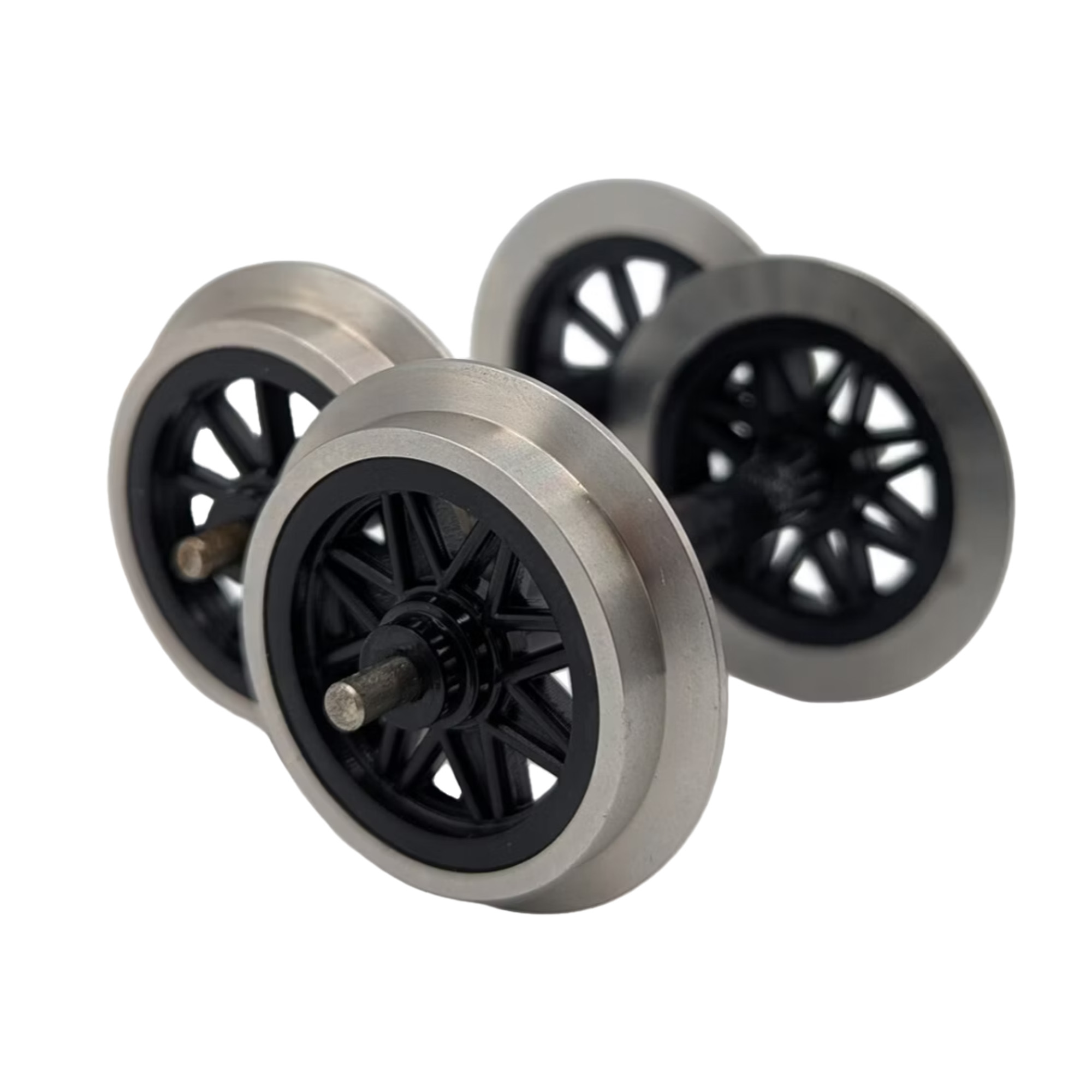 2x V-Speiche Radsatz aus Edelstahl 31 mm Spur G ML-Train 88671142