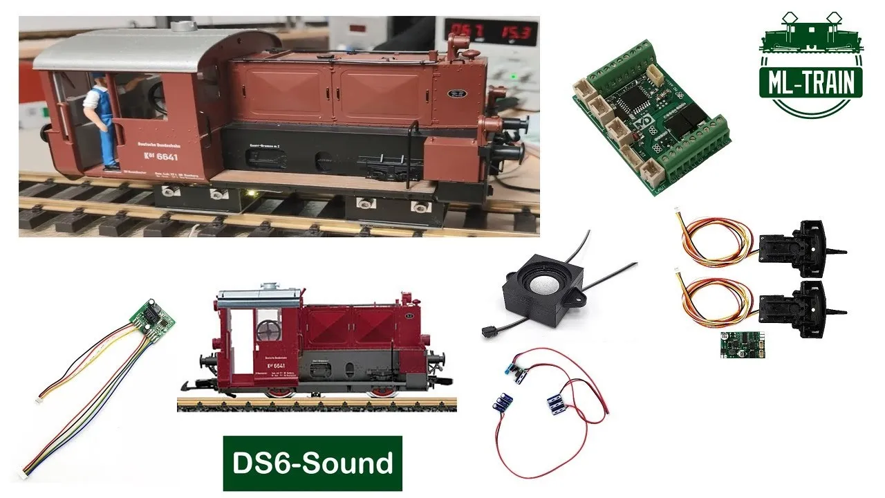 DB Köf LGB 2x93x Soundcheck und Fahrfunktion mit SX6 und Drive-M von ML-Train (Produktvideo)