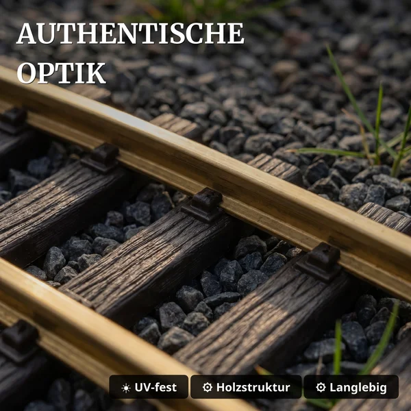 12 x Gleis gebogen 22,5° R3 LGB 16000 - Authentische Optik