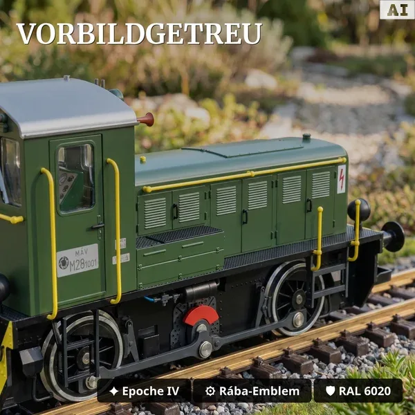 Märklin Werkslok Györ LGB 21120 - Vorbildgetreu