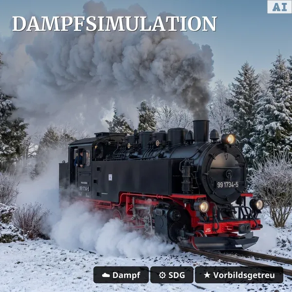 Dampflok 99 1734-5 SDG LGB 21486 - Dampfsimulation