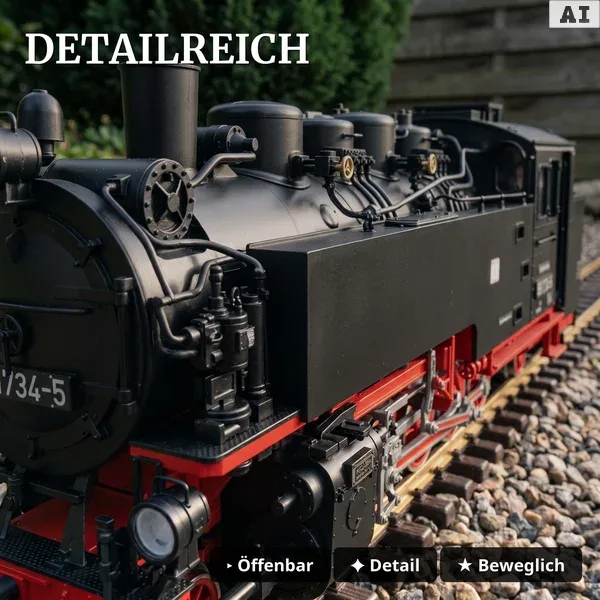 Dampflok 99 1734-5 SDG LGB 21486 - Detailreich