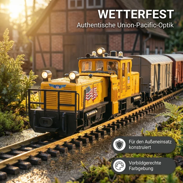 Schienenreinigungslok USA LGB 21672 - Wetterfeste Union-Pacific-Optik