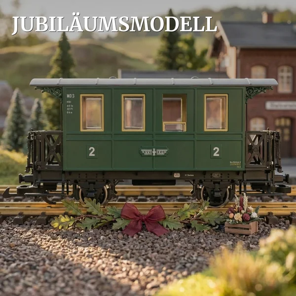 Personenwagen MD 3 Jagsttalbahn moosgrün LGB 30142 - Jubiläumsmodell