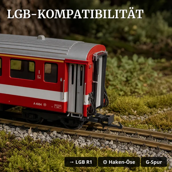 LGB 30682 Personenwagen 1. Klasse Furka-Oberalp-Bahn Spur G Epoche V – Märklin - LGB-Kompatibilität