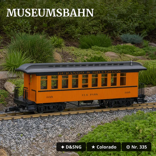 Personenwagen 335 Elk Park Durango und Silverton LGB 30822 - Museumsbahn