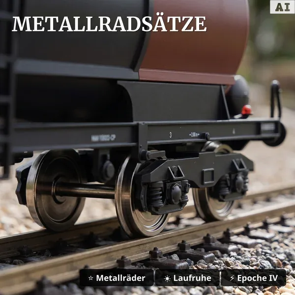 Kesselwagen MAV LGB 46836 - Metallradsätze