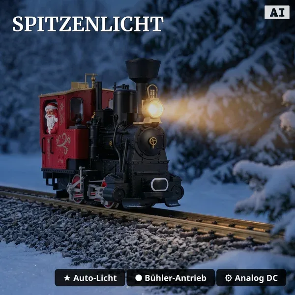Weichnachtszug Stainz Tenderlok mit Dampf und Licht LGB 70308-M001 - Spitzenlicht