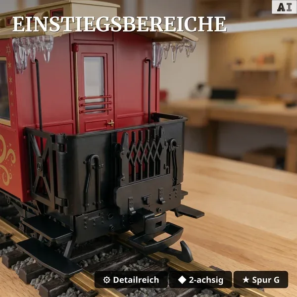 Weihnachtszug Personenwagen Heiligen drei Könige LGB 70308-M002 - Einstiegsbereiche