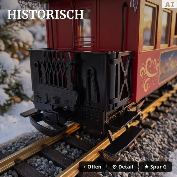 Weihnachtszug Personenwagen Krippe LGB 70308-M003 - Historisch