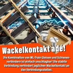 Schienenverbinder 100 Stück Messing 15mm ML-Train 8200228 - Unschlagbare Performance