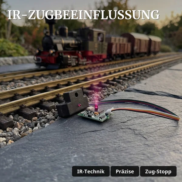 PZB Set zum Starten Zugbeeinflussung Spur G – 2x Sender + 1x Empfänger Infrarot ML-Train 8200281 - IR-Zugbeeinflussung