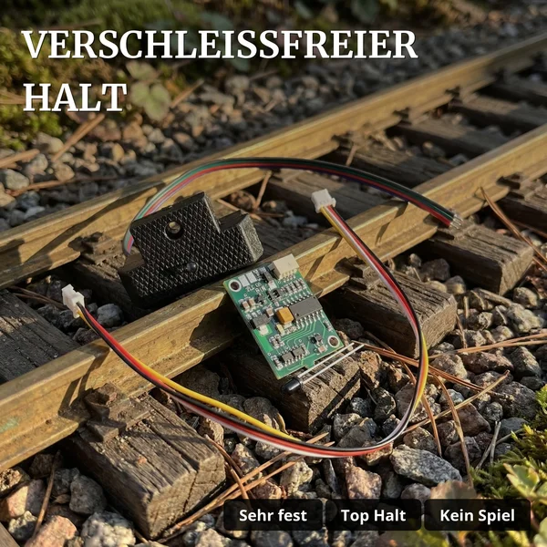 PZB Set zum Starten Zugbeeinflussung Spur G – 2x Sender + 1x Empfänger Infrarot ML-Train 8200281 - Verschleißfreier Halt
