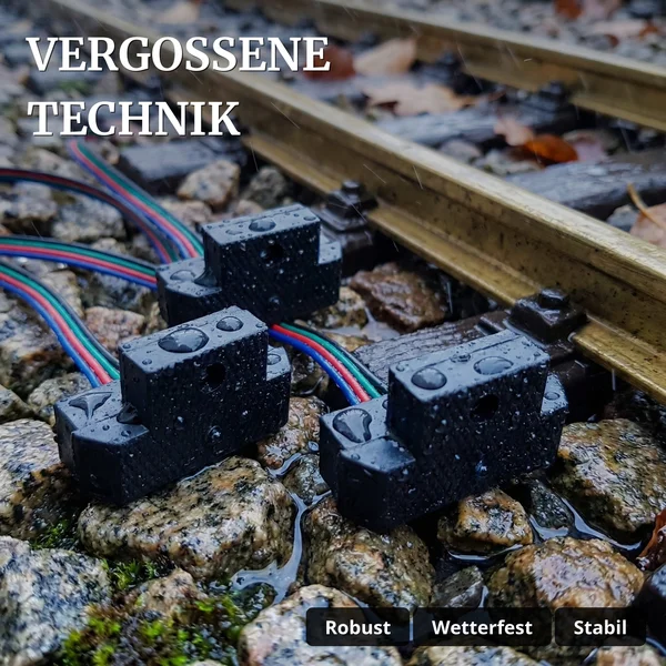 PZB-Sender Erweiterungs-Set 3x Punktförmige Zugbeeinflussung Infrarot Spur G ML-Train 8200282 - Vergossene Technik