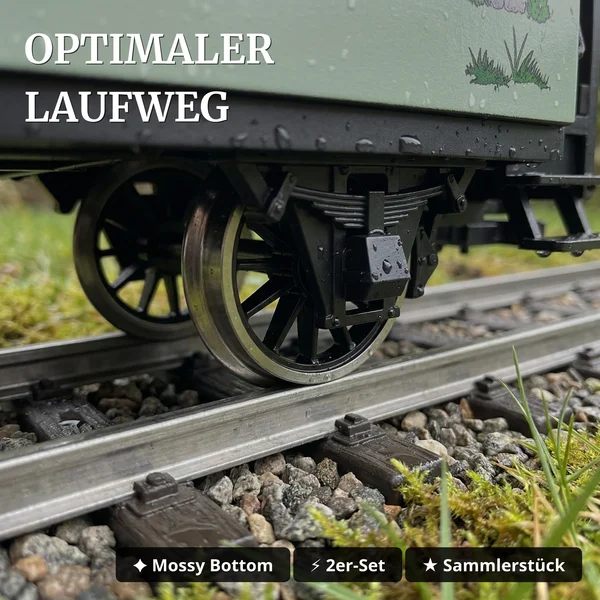 Shaun das Schaf Sonderwagen-Set –  Liebe und Erde – 2 Personenwagen nach HSB-Vorbild Spur-G Train Line 8200285 - Optimaler Laufweg