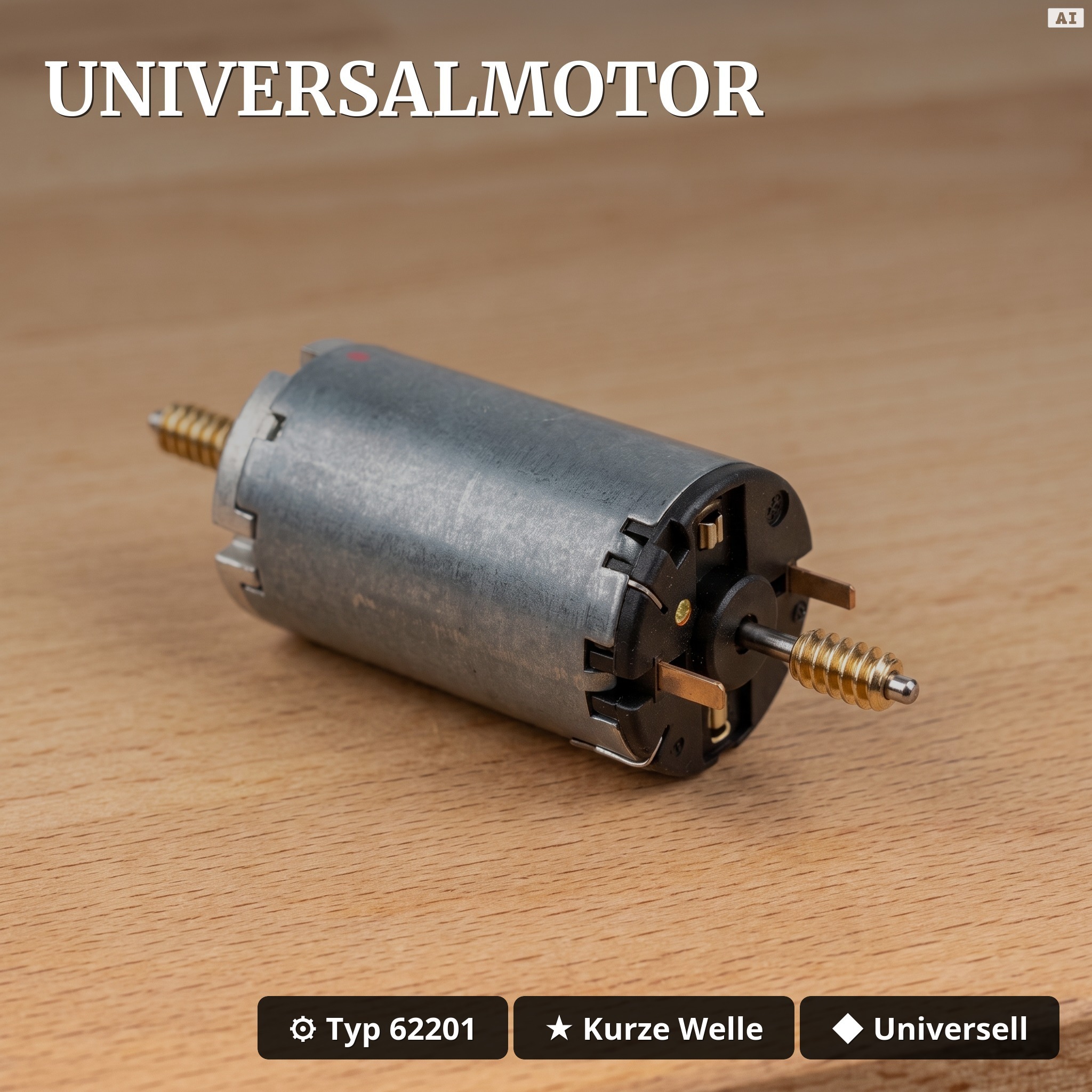 Motor-Tausch Set für LGB Spur G – Universal-Motor, Schleiferkohlen & Getriebefett ML-Train 8200302 - Universalmotor