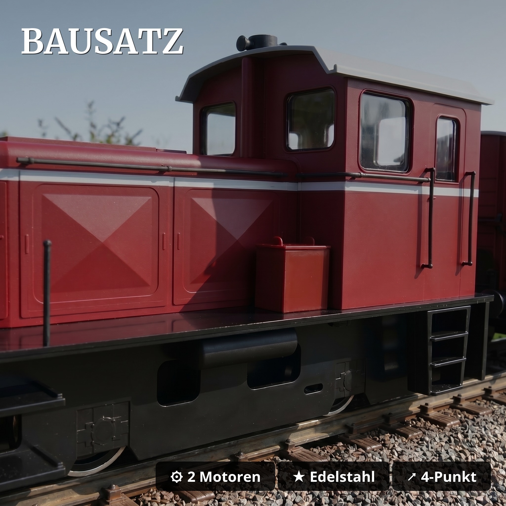 Diesellok V3 der DEV analog als Spur-G Bausatz – ML-Train 82021000 - Bausatz