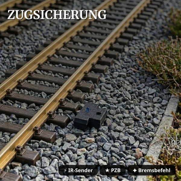 Lichtsignal Typ KS Vorsignal für Spur G analog / digital mit Decoder ML-Train 83804637 - Zugsicherung