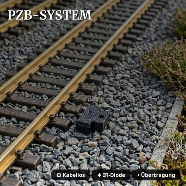 Lichtsignal SO16 Überwachungssignal 2 Stück für Spur G analog / digital mit Decoder ML-Train 83804639 - PZB-System