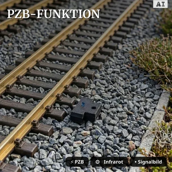 Lichtsignal Typ HV Einfahrtssignal mit Ersatzrot und Vorsignal für Spur G analog / digital mit Decoder ML-Train 83804644 - PZB-Funktion