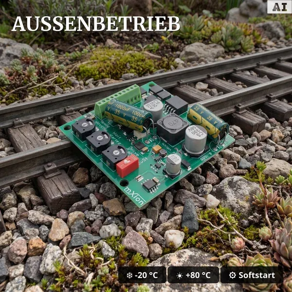 Analoge Pendelzugsteuerung 5 A für Spur-G mit Anfahr- und Bremsverzögerung ML-Train 84003018  - Außenbetrieb