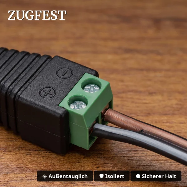 Anschlussadapter mit DC-Hohlbuchse 5,5 x 2,5 mm auf Terminal Block  – Spur G ML-Train 84003055 - Zugfest
