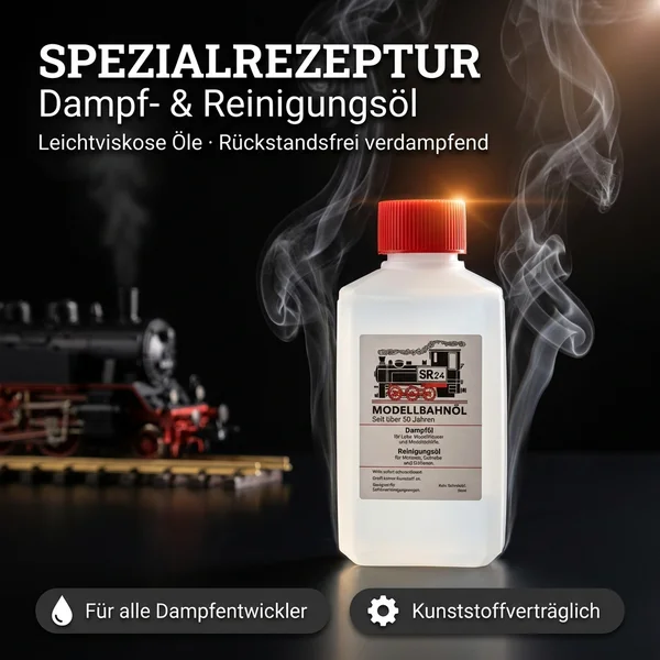 SR 24 Dampfflüssigkeit und Reinigungsöl 250 ml - Dampf- und Reinigungsöl-Spezialrezeptur