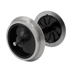 2x Vollradsatz aus Edelstahl 35 mm für Piko Spur-G ML-Train 88361656 - Perfekte Anpassung an Piko Spur-G Modelle