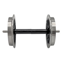 2x Vollradsatz aus Edelstahl 35 mm für Piko Spur-G ML-Train 88361656 - Authentischer Metallklang beim Rollen