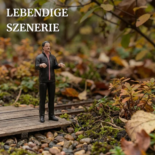 ML-Train Lokführer Manfred stehend Spur G – Handbemalt, UV-beständig - Lebendige Szenerie