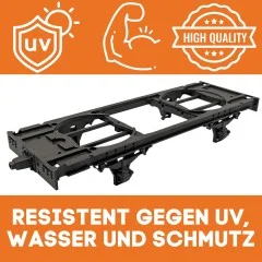 Universal Fahrrahmen grau 30 cm für Spur G ML-Train 88900002 - Robustes Polyamid mit Glaskugelverstärkung