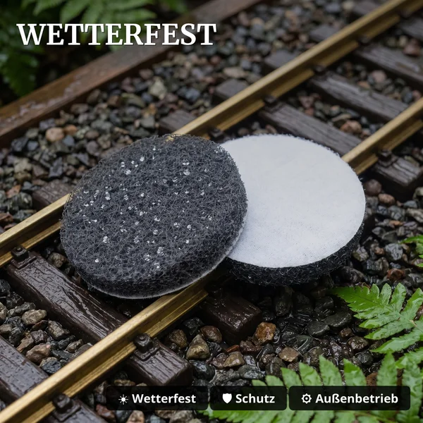 Polier-Pad grau 2er-Set, Ersatzteil für Mess- und Polier-Güterwagen Spur G ML-Train 889190815 - Wetterfest