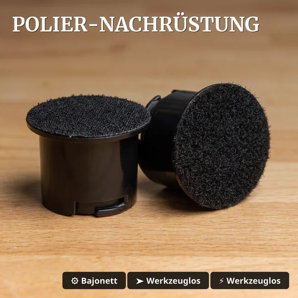 Umrüstungs-Set 2x Polieraufsätze für Mess- und Reinigungswagen Spur G, ML-Train 889190820 - Polier-Nachrüstung