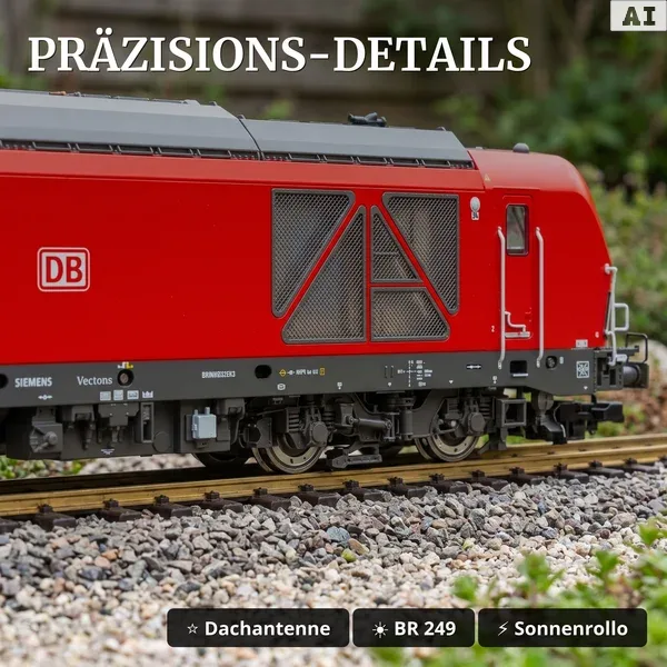 Zweikraftlokomotive BR 249 DB AG Piko 37472 - Präzisions-Details