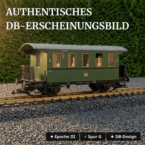 Personenwagen 2. Klasse DB Piko 37976 - Authentisches DB-Erscheinungsbild