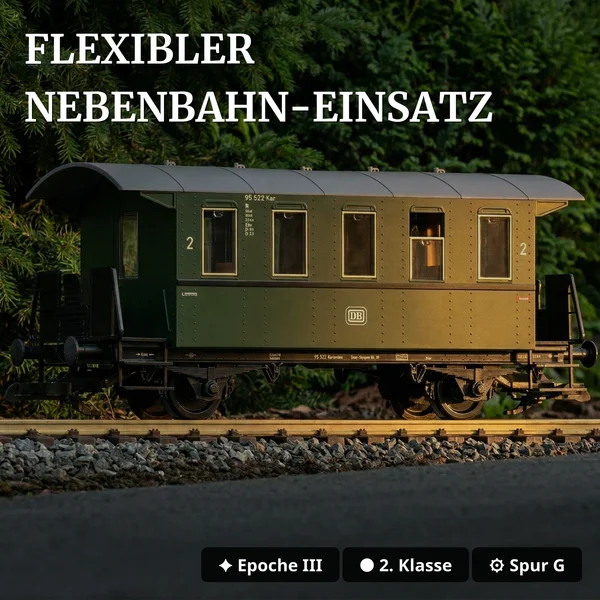 Personenwagen 2. Klasse DB Piko 37976 - Flexibler Nebenbahn-Einsatz