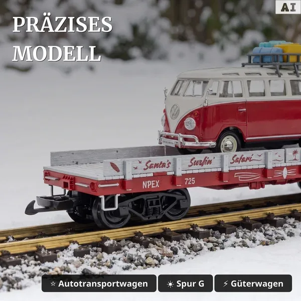 Autotransportwagen Weihnachten Piko 38312 - Präzises Modell